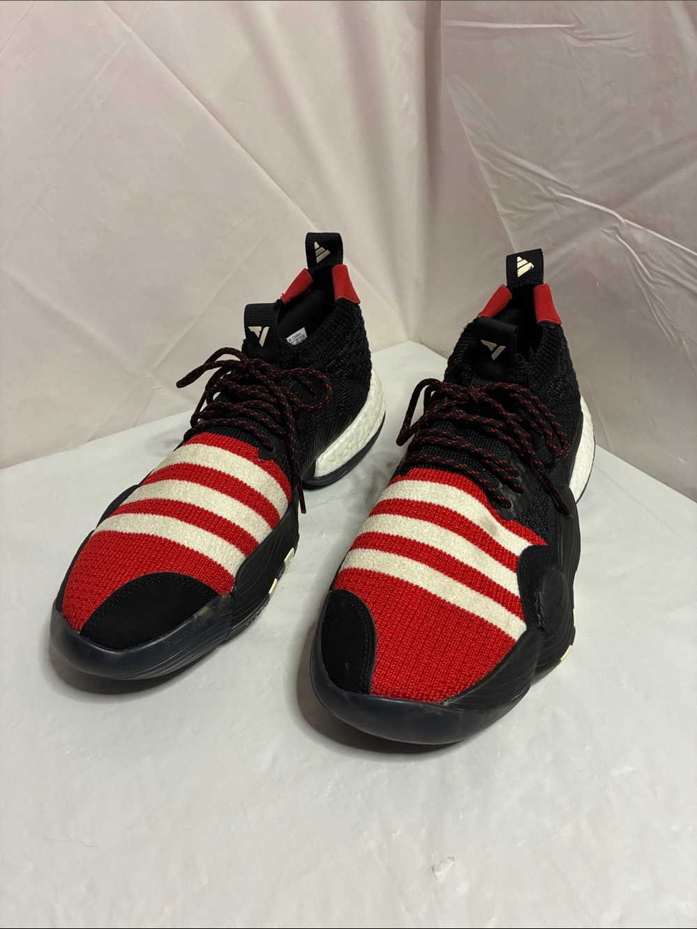 Adidas Meilin Men's Athletic Sneakers in Red, Black & White, Never worn